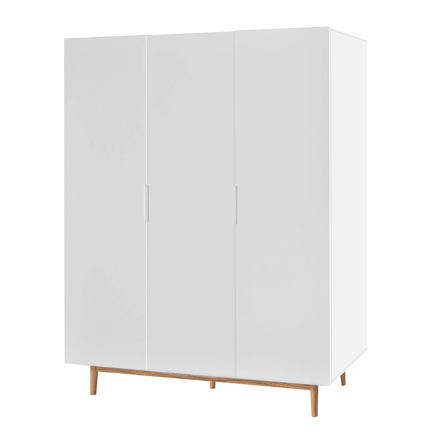 Mørteens Drehtürenschrank Lindholm - Matt Weiß - Breite: 152 cm