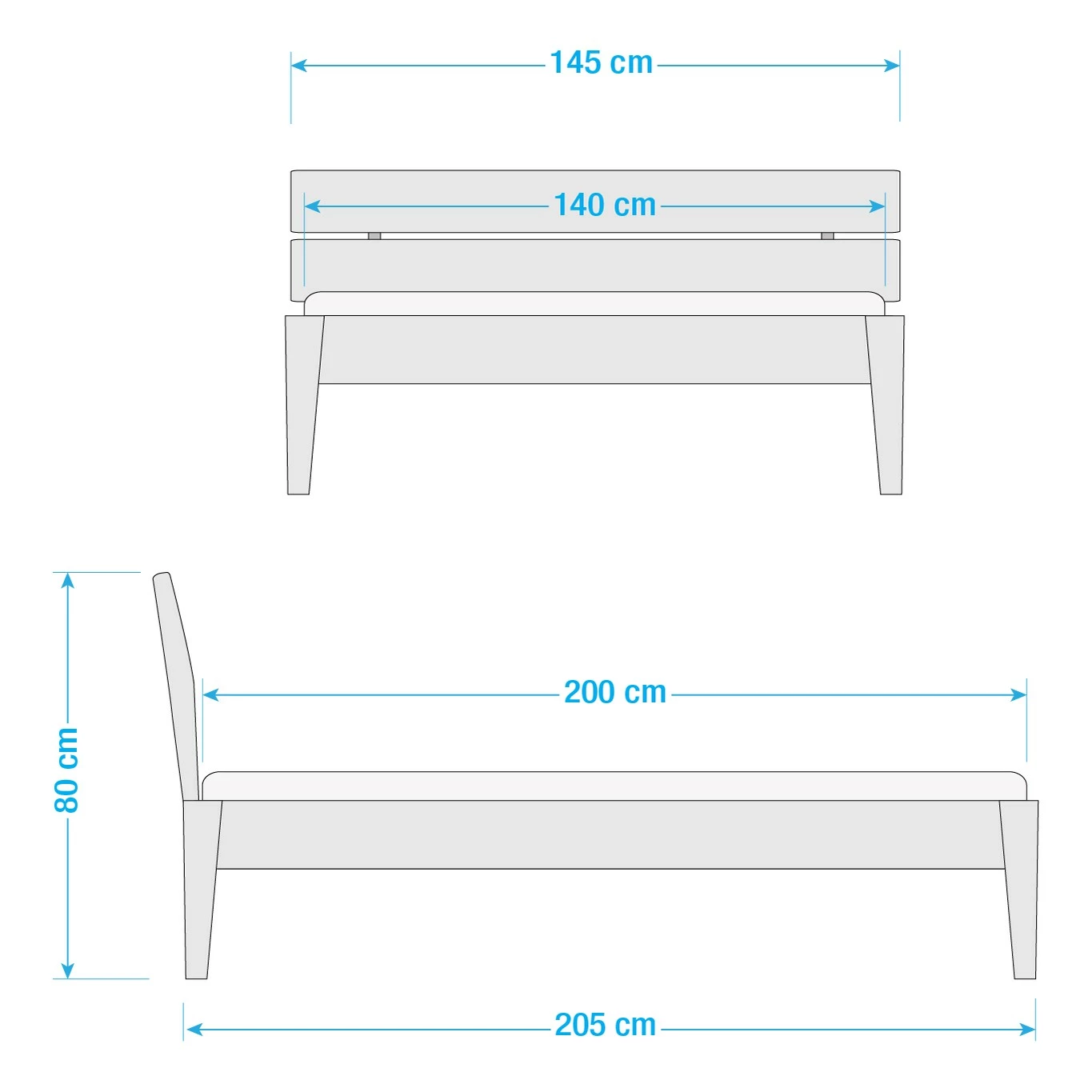 Ars Natura Massivholzbett JillWOOD - Kernbuche - 140 x 200cm – Bild 13