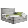 Boxspringbett Kinx - Stoff KINX: Grau - 180 x 200cm - H2 - 130 cm
