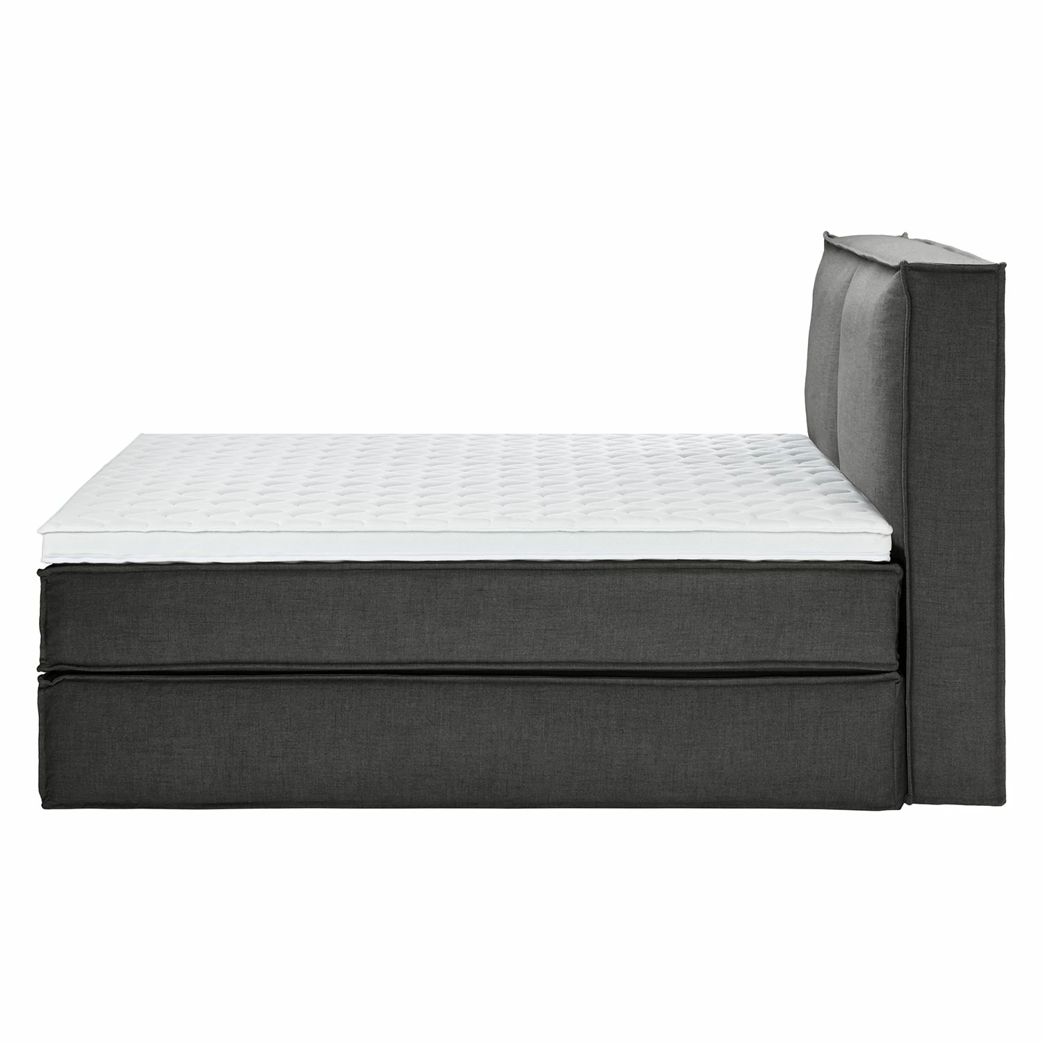 Boxspringbett Kinx - Stoff KINX: Anthrazit - 180 x 200cm - H2 - 130 cm – Bild 7