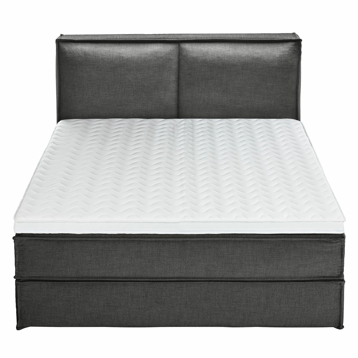 Boxspringbett Kinx - Stoff KINX: Anthrazit - 180 x 200cm - H2 - 130 cm – Bild 9