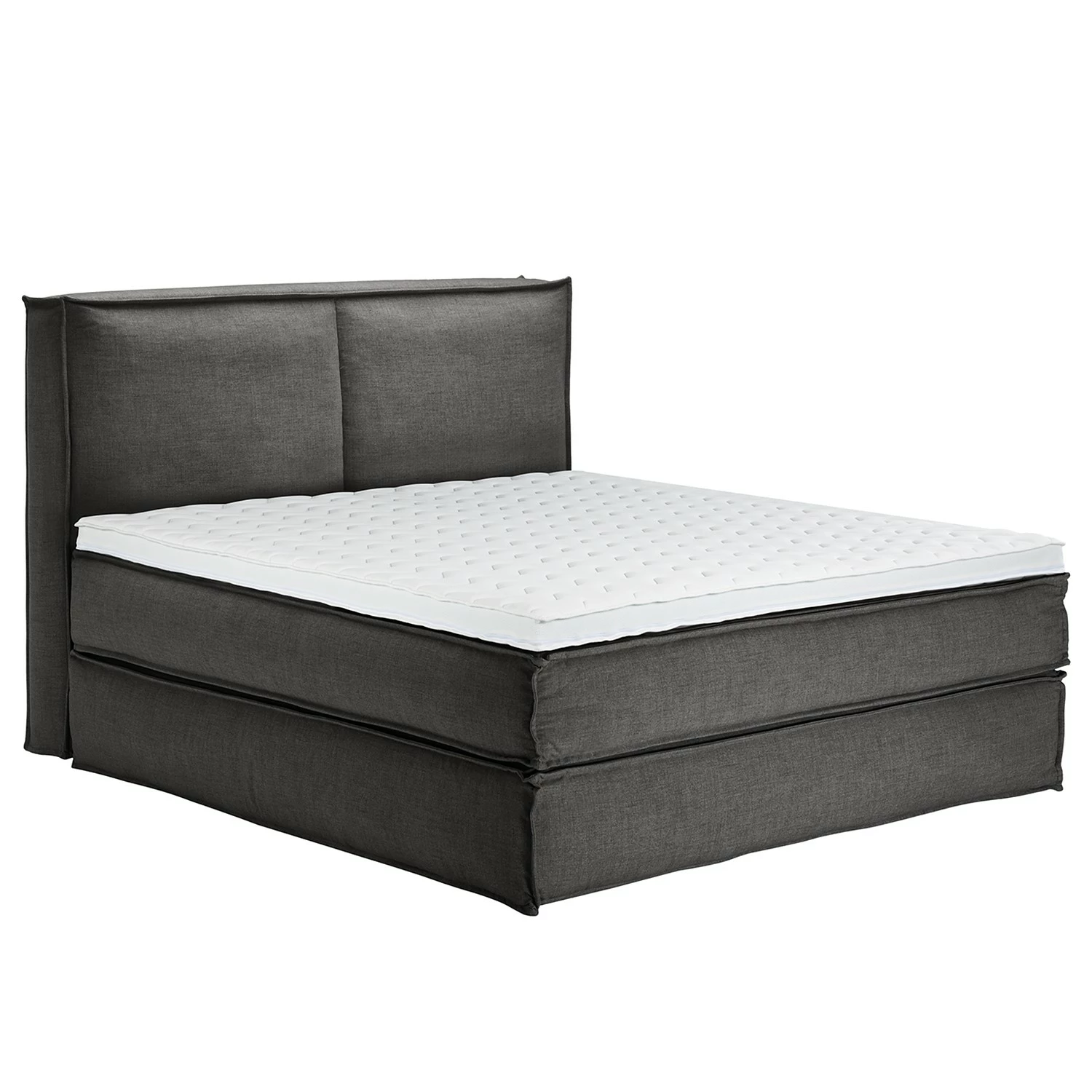 Boxspringbett Kinx - Stoff KINX: Anthrazit - 180 x 200cm - H2 - 130 cm – Bild 6