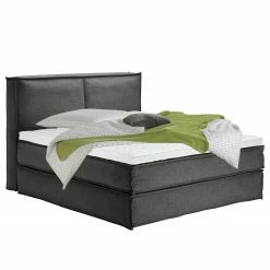 Boxspringbett Kinx - Stoff KINX: Anthrazit - 180 x 200cm - H2 - 130 cm