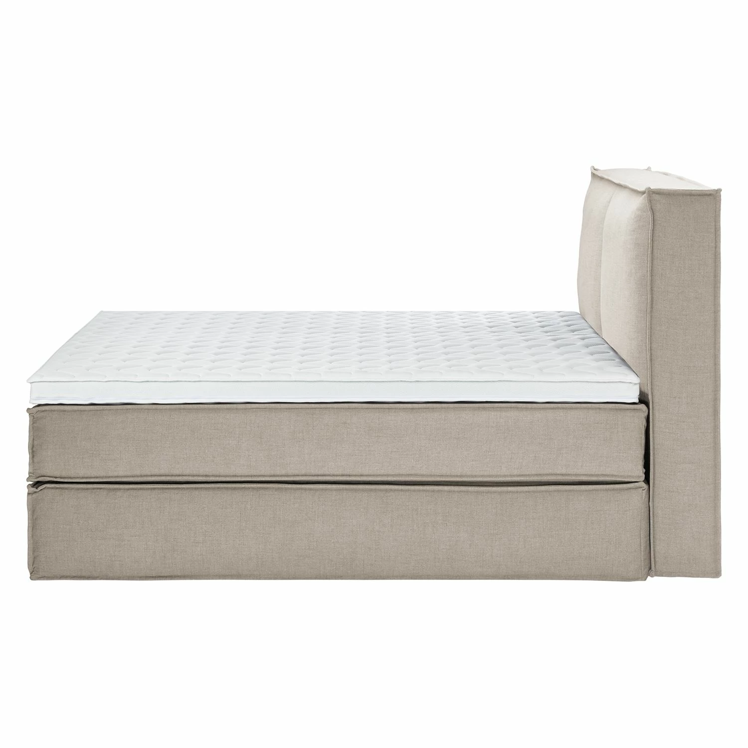 Boxspringbett Kinx - Stoff KINX: Beige - 180 x 200cm - H2 - 130 cm – Bild 7