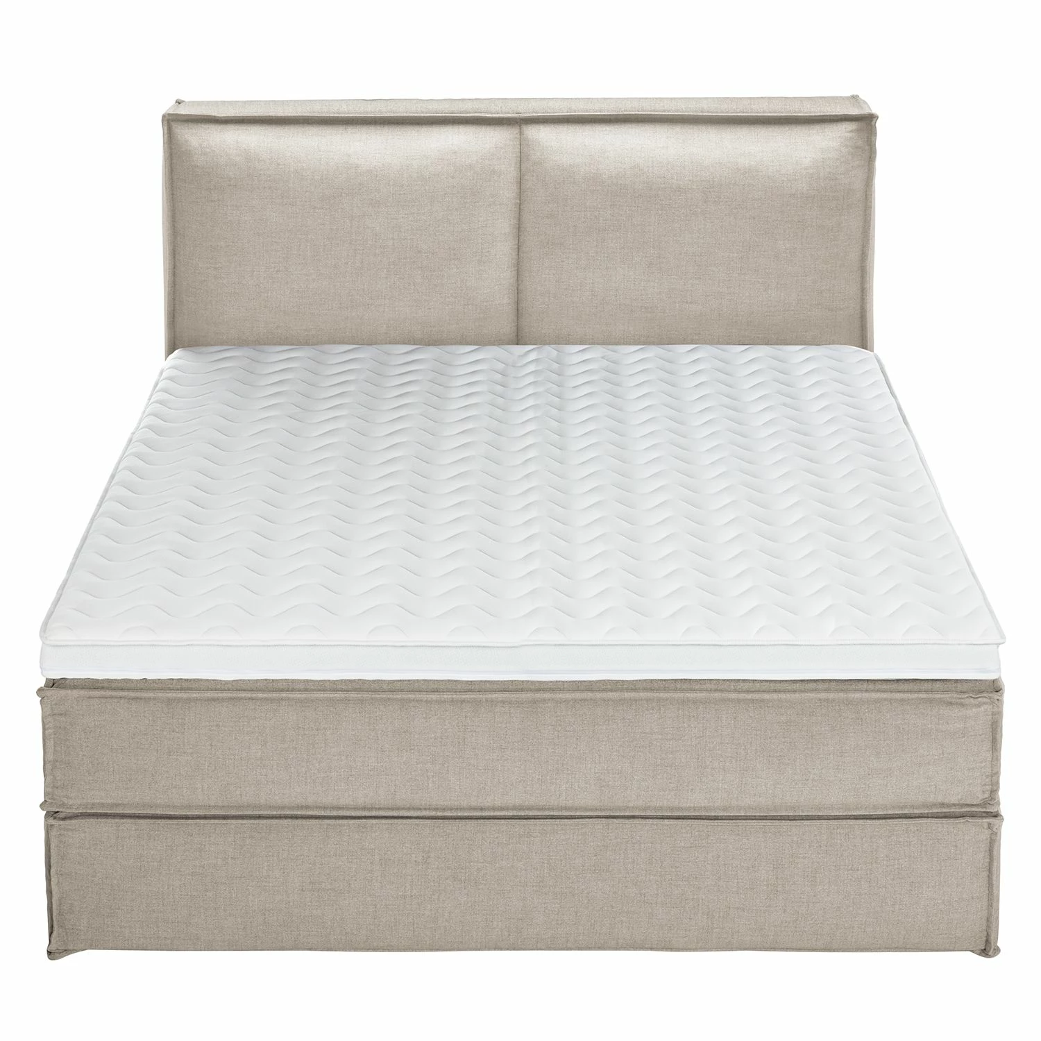 Boxspringbett Kinx - Stoff KINX: Beige - 180 x 200cm - H2 - 130 cm – Bild 9