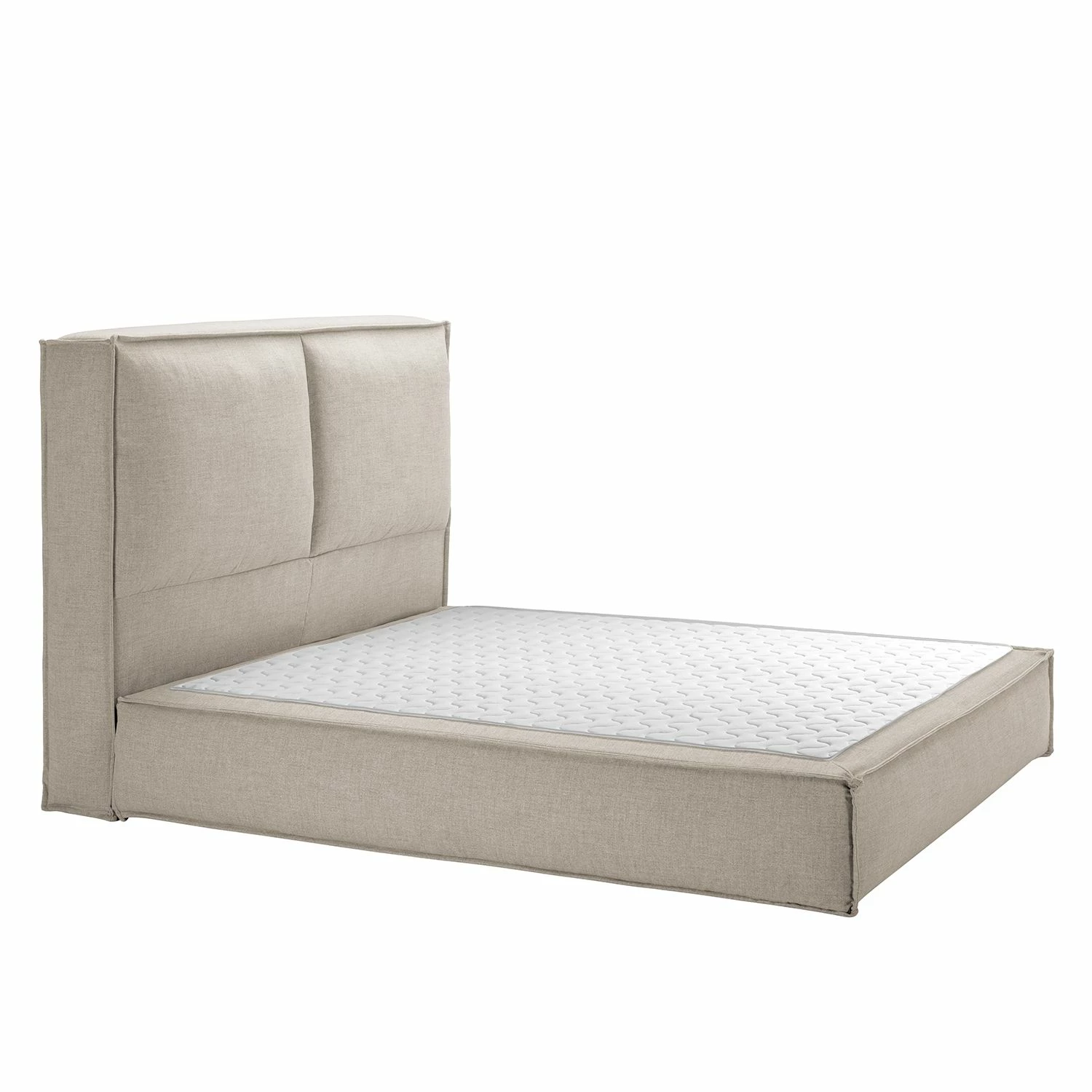 Boxspringbett Kinx - Stoff KINX: Beige - 180 x 200cm - H2 - 130 cm – Bild 13
