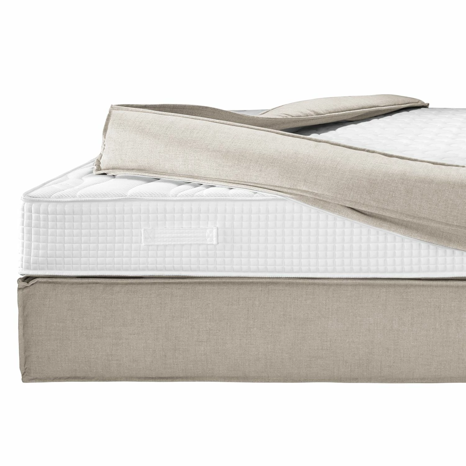 Boxspringbett Kinx - Stoff KINX: Beige - 180 x 200cm - H2 - 130 cm – Bild 16