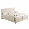 Loftscape Boxspringbett Nilan - Ecru - 160 x 200cm - Kaltschaummatratze - H3