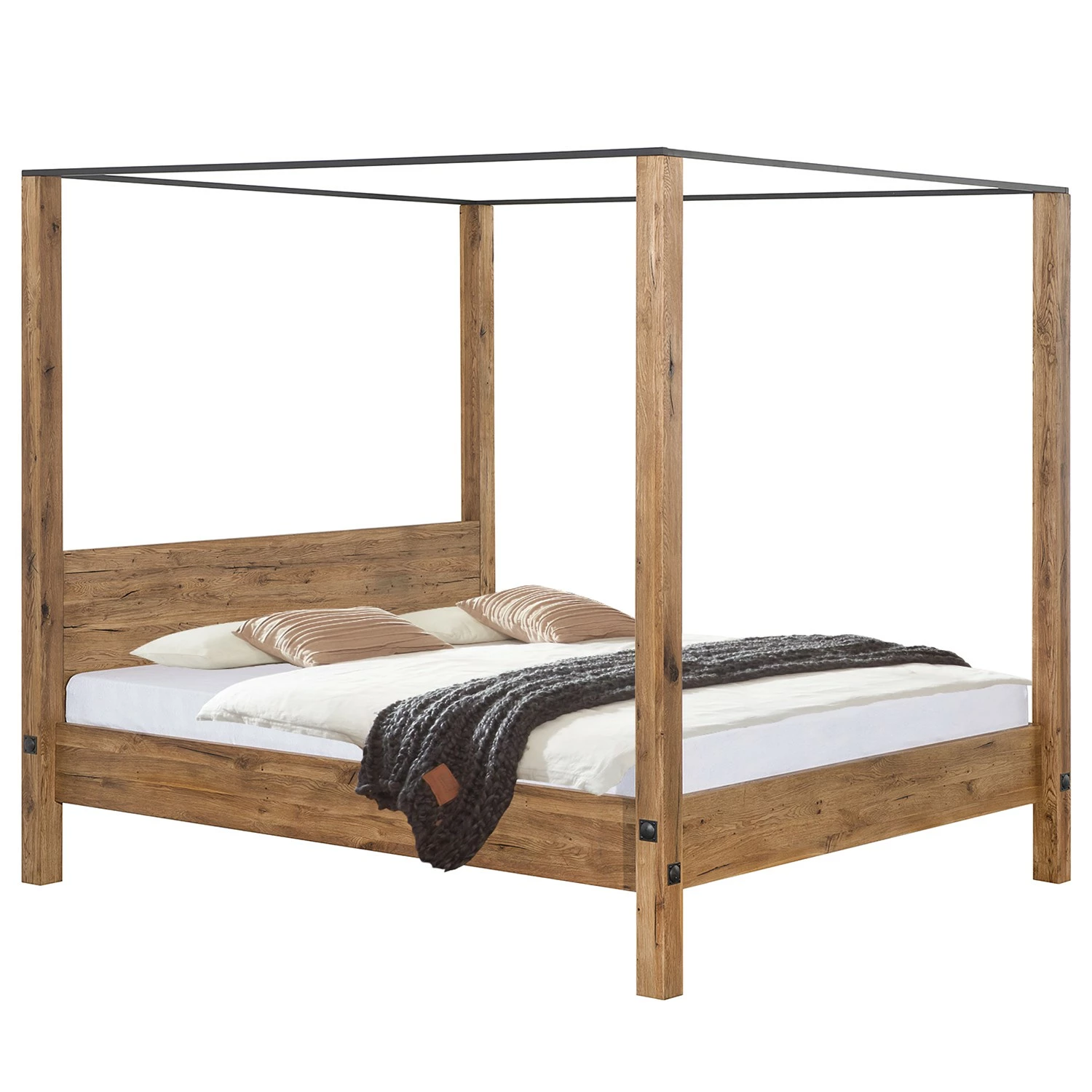 Neue Modular Himmelbett Porto-Alegre - Naturpordukt - eventuell leichte Abweichung vom Bild - 140 x 200cm