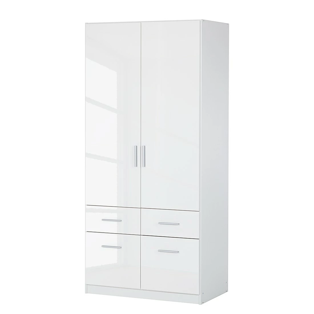 Rauch Blue Drehtürenschrank Celle - Hochglanz Weiß/Alpinweiß