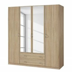 Rauch Blue Drehtürenschrank Case III - Sonoma Eiche Dekor - Schrankbreite: 181 cm - 4-türig