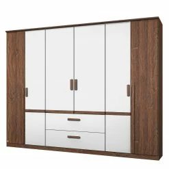 Rauch Orange Drehtürenschrank Bernau - Braun / Weiß - Breite: 226 cm