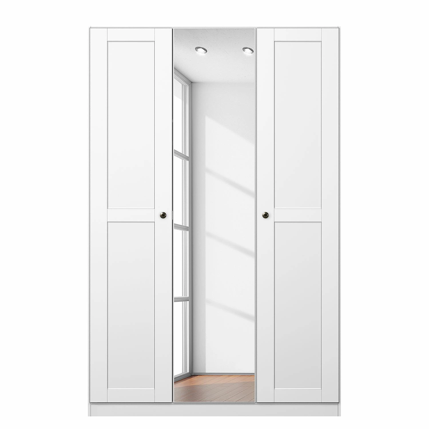 Drehtürenschrank KiYDOO Landhaus II - Höhe: 210 cm - Breite: 136 cm – Bild 3