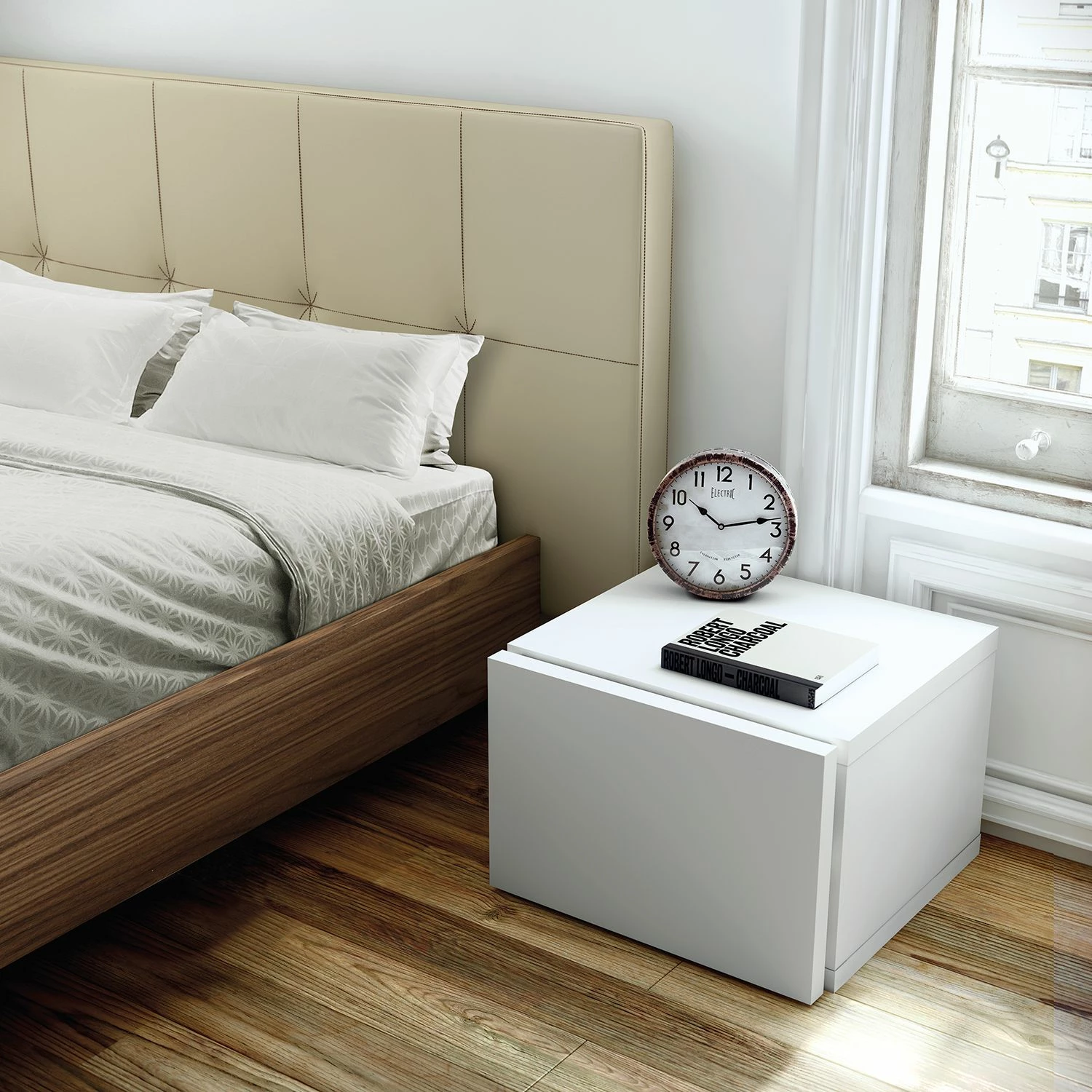 Temahome Nachtkommode Elodea - Weiß – Bild 2