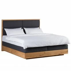 Ars Natura Boxspringbett LaamliaWood I - Massivholz Eiche - 180 x 200cm
