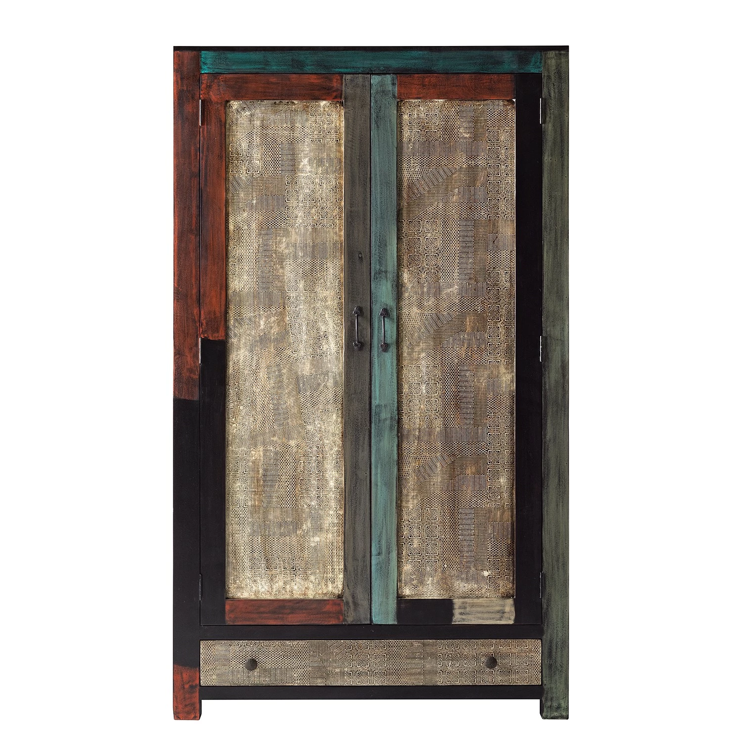 Wolf-Möbel Drehtürenschrank Goa - Akazie massiv - Akazie Braun – Bild 2