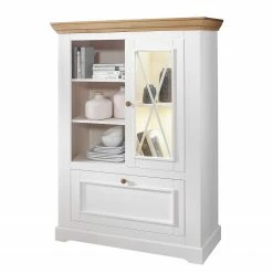 Maison Belfort Hochkommode Ummanz II - Kiefer massiv - Kiefer Weiß