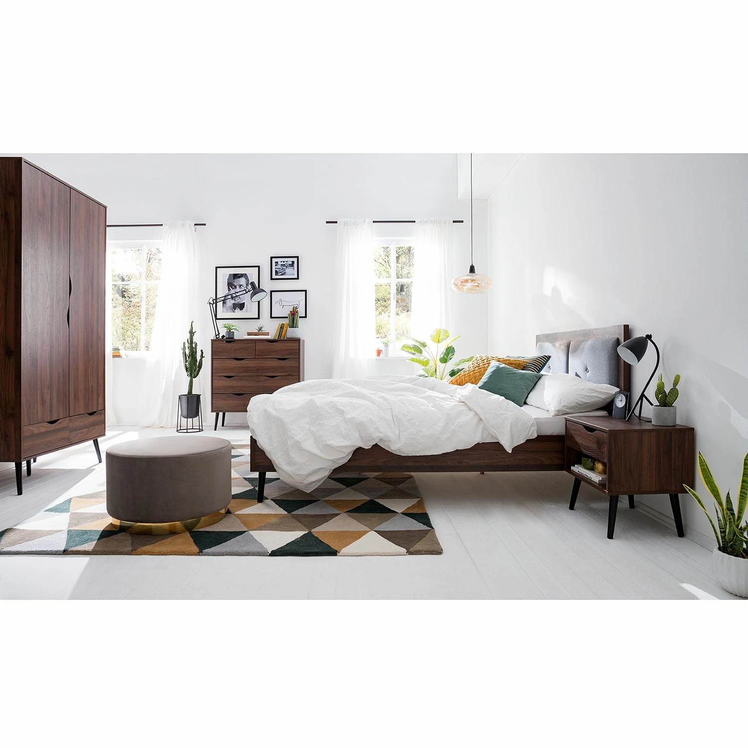 Mørteens Bett Gjora - Walnuss Dekor – Bild 2