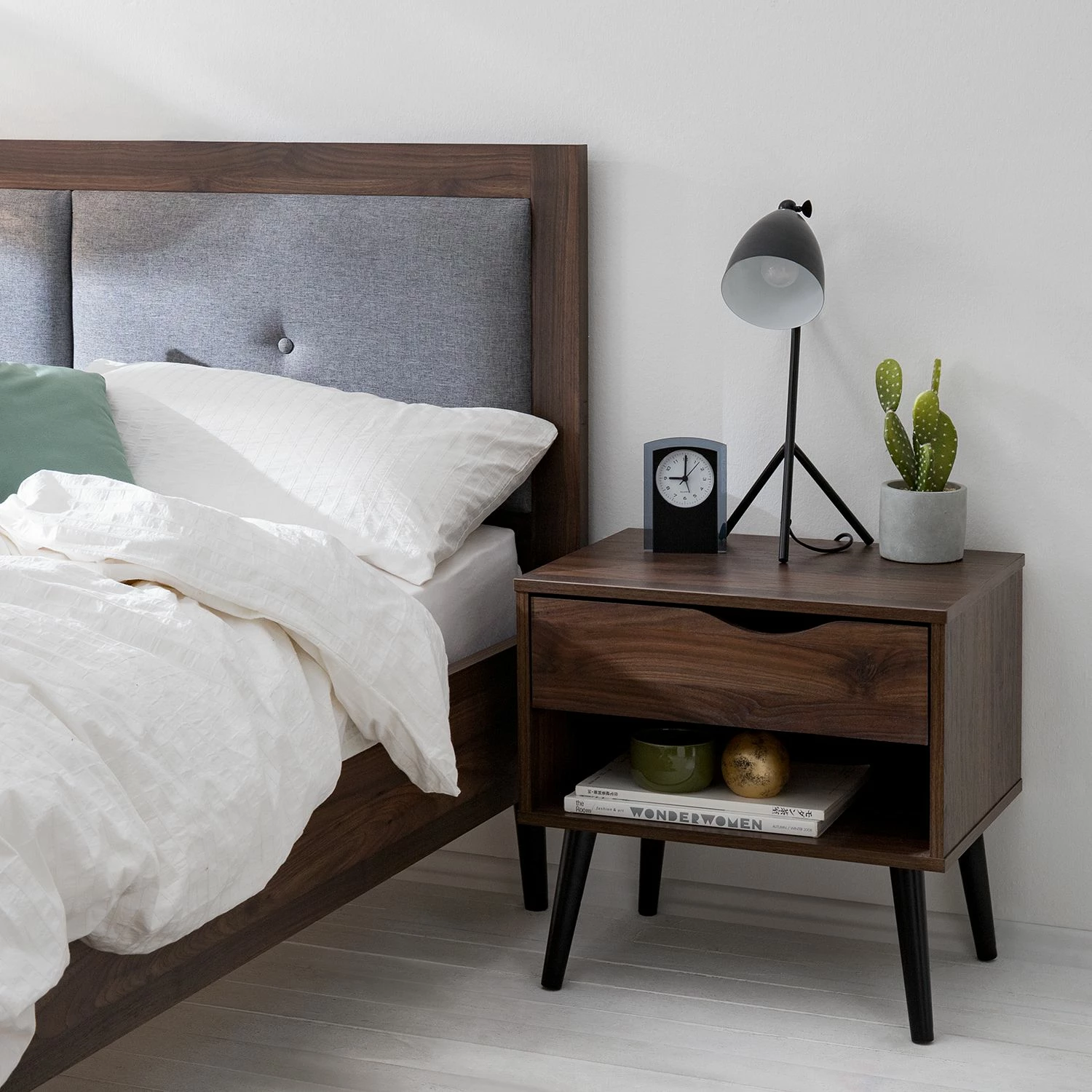 Mørteens Bett Gjora - Walnuss Dekor – Bild 14