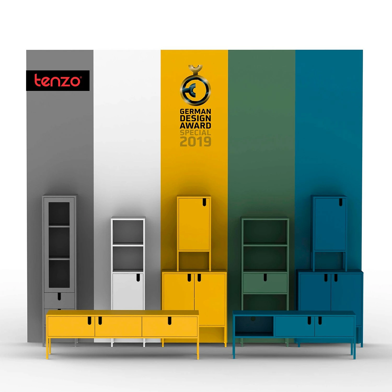 Tenzo Kommode Uno - Dunkelgrün - Breite: 76 cm – Bild 9