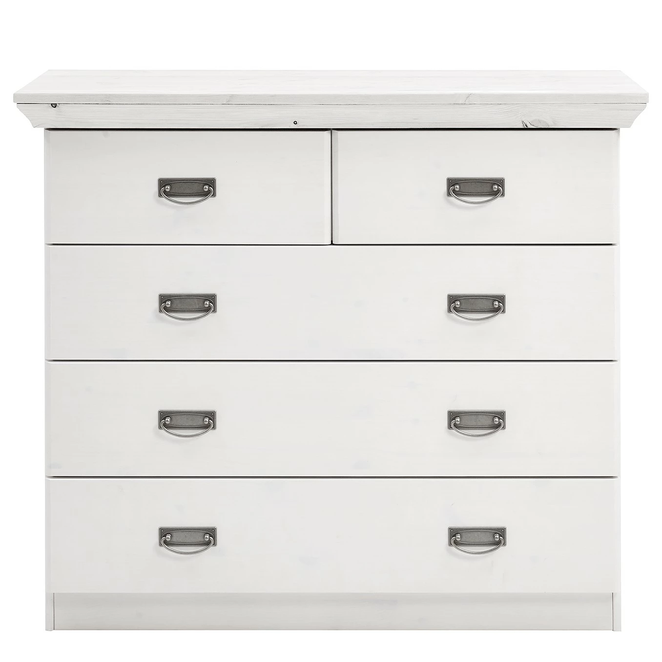 Maison Belfort Kommode Bergen III - Kiefer Weiß – Bild 3