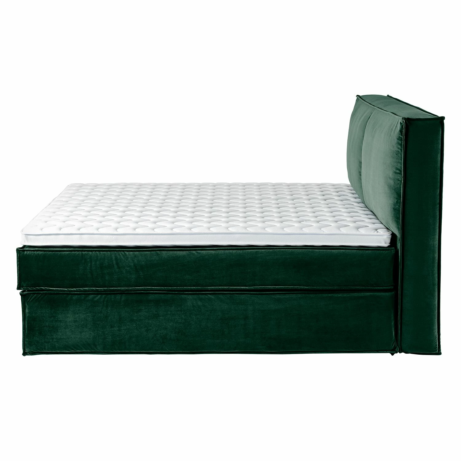 Boxspringbett Kinx - Samt Fraya: Teichgrün - 180 x 200cm - H2 - 130 cm – Bild 10