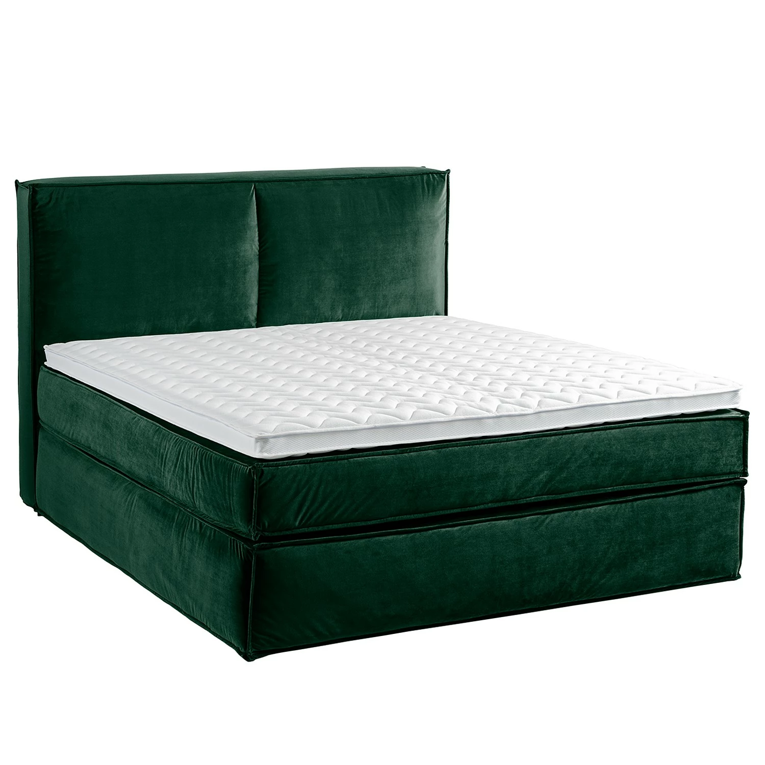 Boxspringbett Kinx - Samt Fraya: Teichgrün - 180 x 200cm - H2 - 130 cm – Bild 7