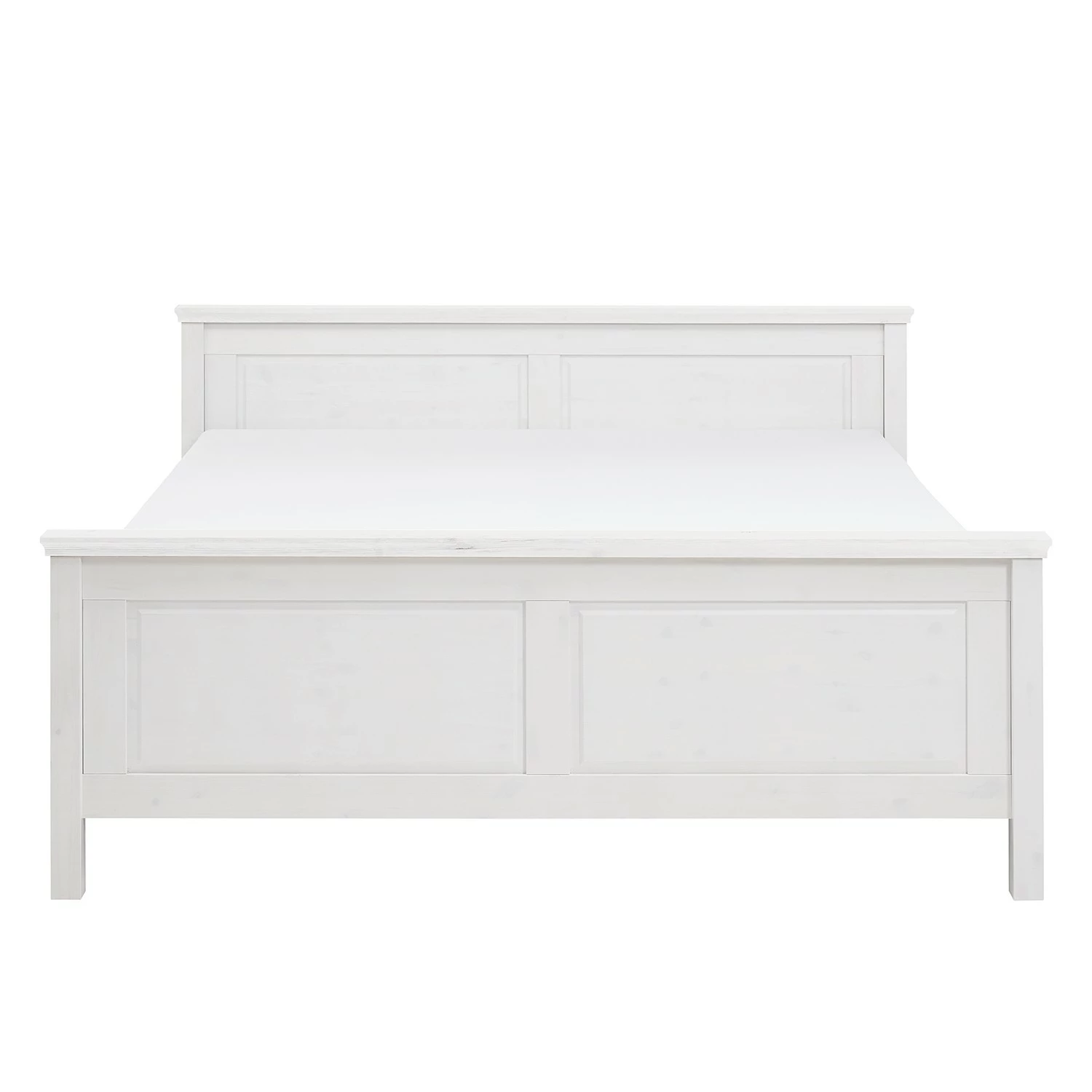 Maison Belfort Massivholzbett Bergen - Kiefer Weiß - 200 x 200cm – Bild 6