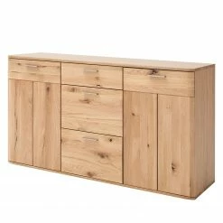 Naturoo Kommode Kvilla III - Balkaneiche Bianco teilmassiv - Balkaneiche Bianco / Eiche Bianko