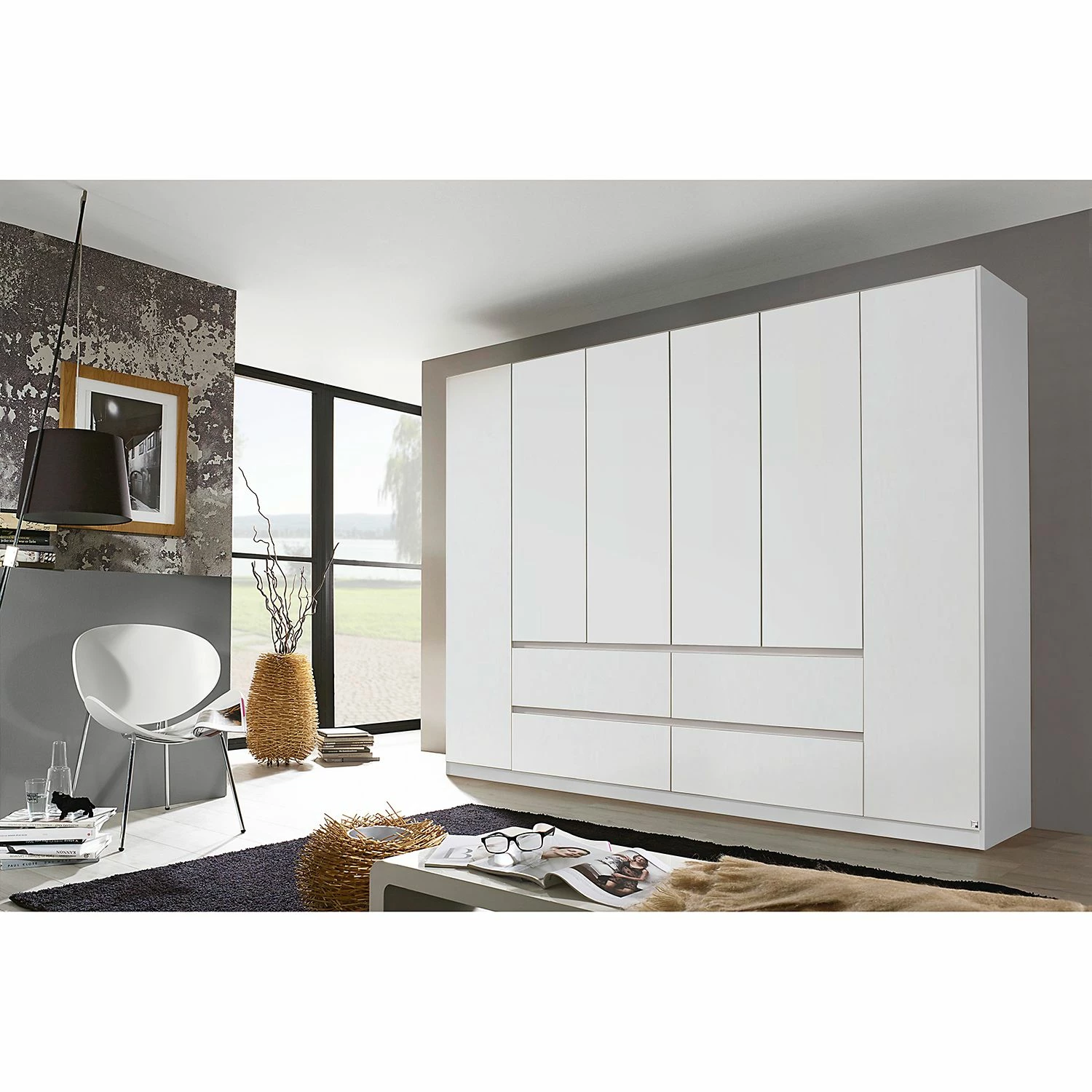 Rauch Orange Drehtürenschrank Mainz - Alpinweiß - Breite: 271 cm - Ohne Spiegeltür/-en – Bild 2