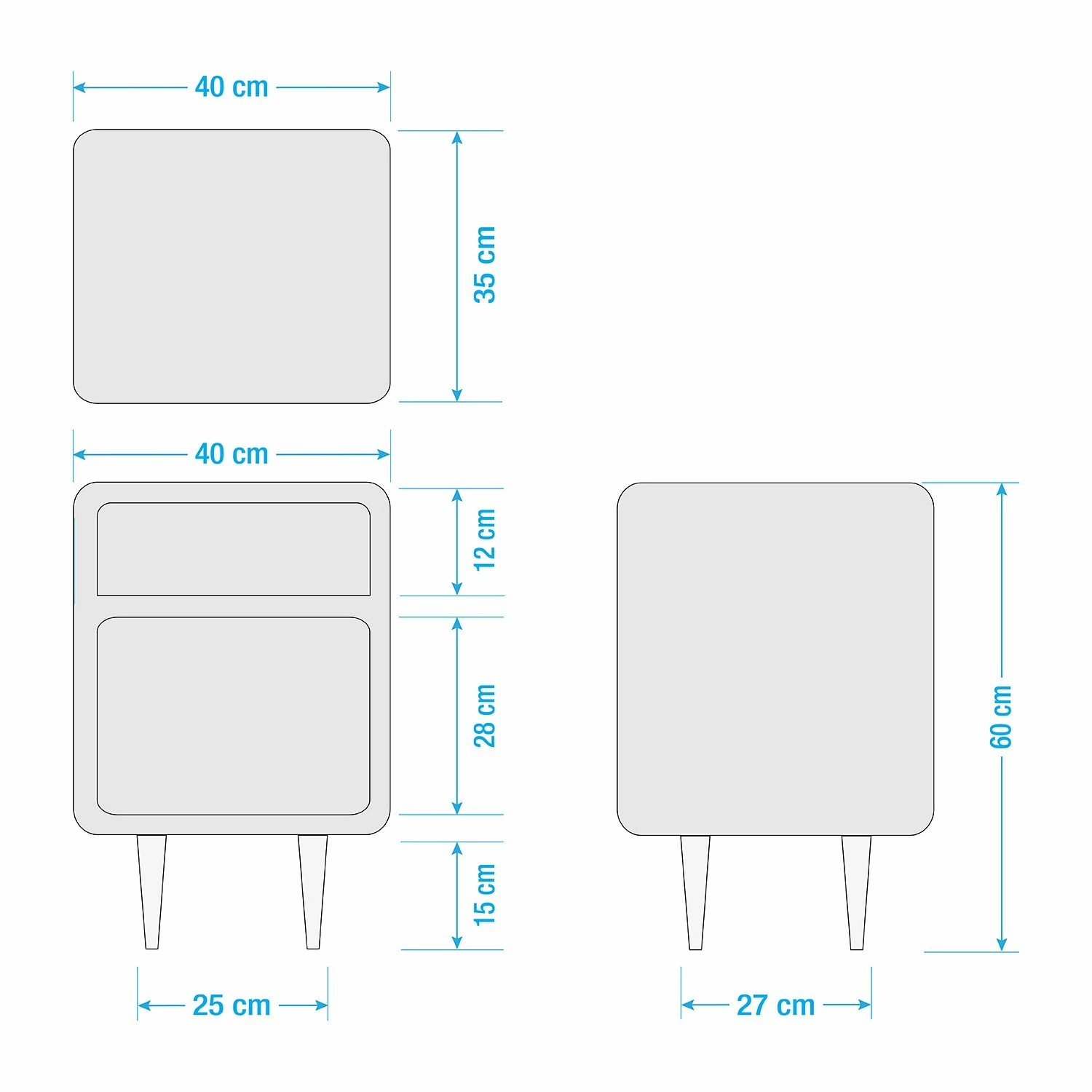 Norrwood Nachtkommode Feda II - Mango – Bild 5
