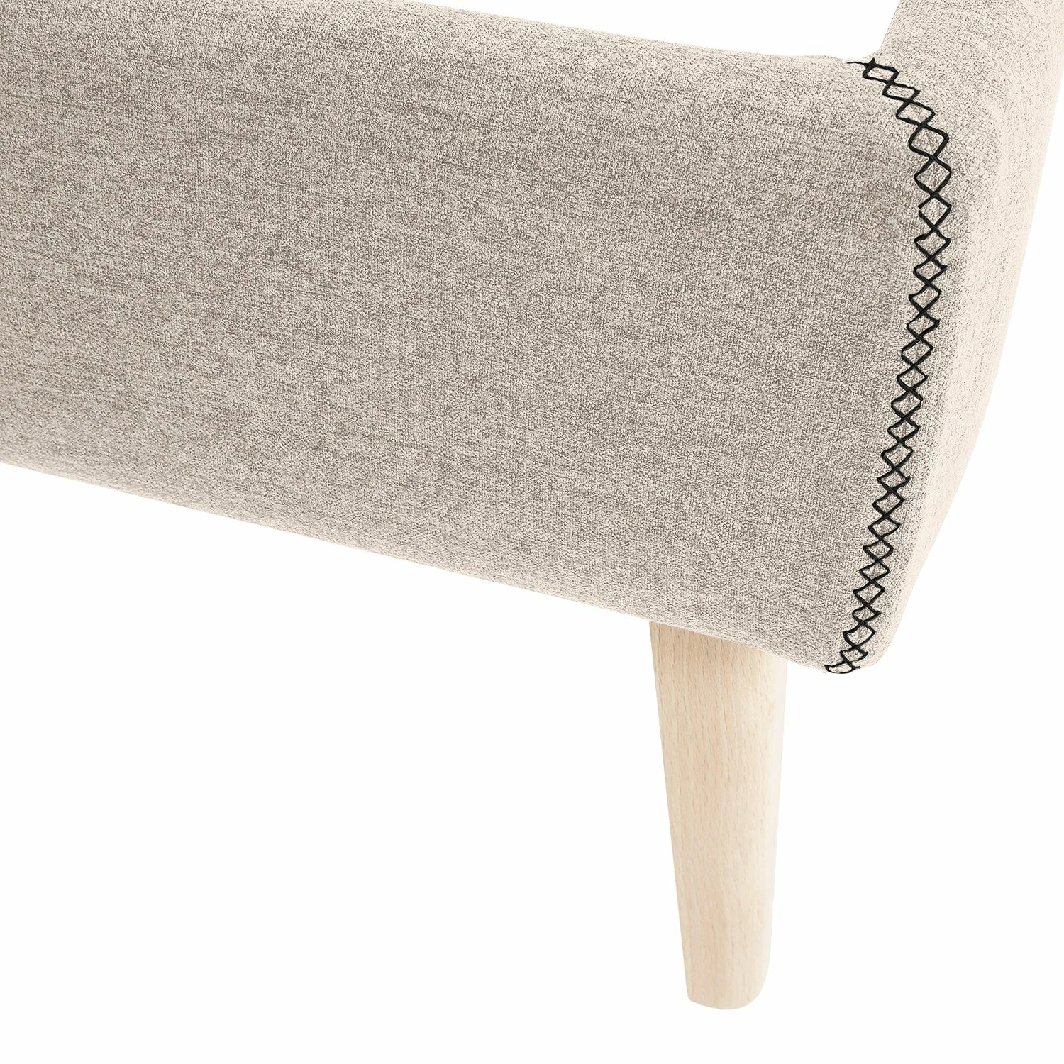 Norrwood Polsterbett Feda - Webstoff - 160 x 200cm - Beige meliert – Bild 5