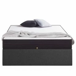 Norrwood Polsterbett Faugh - Webstoff - Graphit - 160 x 200cm