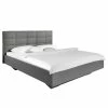 Bett SKØP VIII - Dunkelgrau / Grau - 140 x 200cm