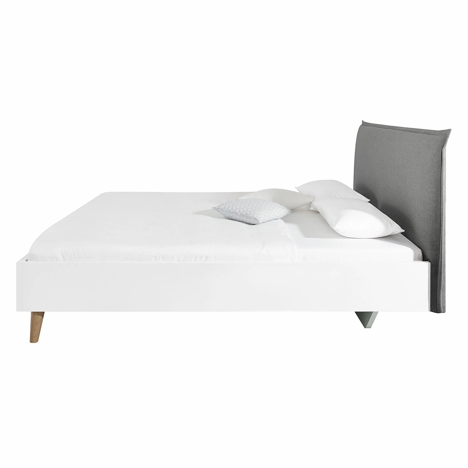 Bett SKØP I - Dunkelgrau / Weiß - 160 x 200cm – Bild 2