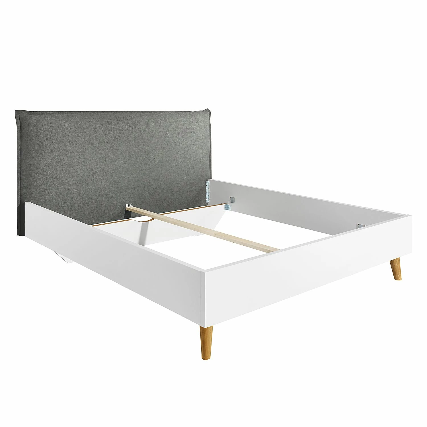 Bett SKØP I - Dunkelgrau / Weiß - 160 x 200cm – Bild 4