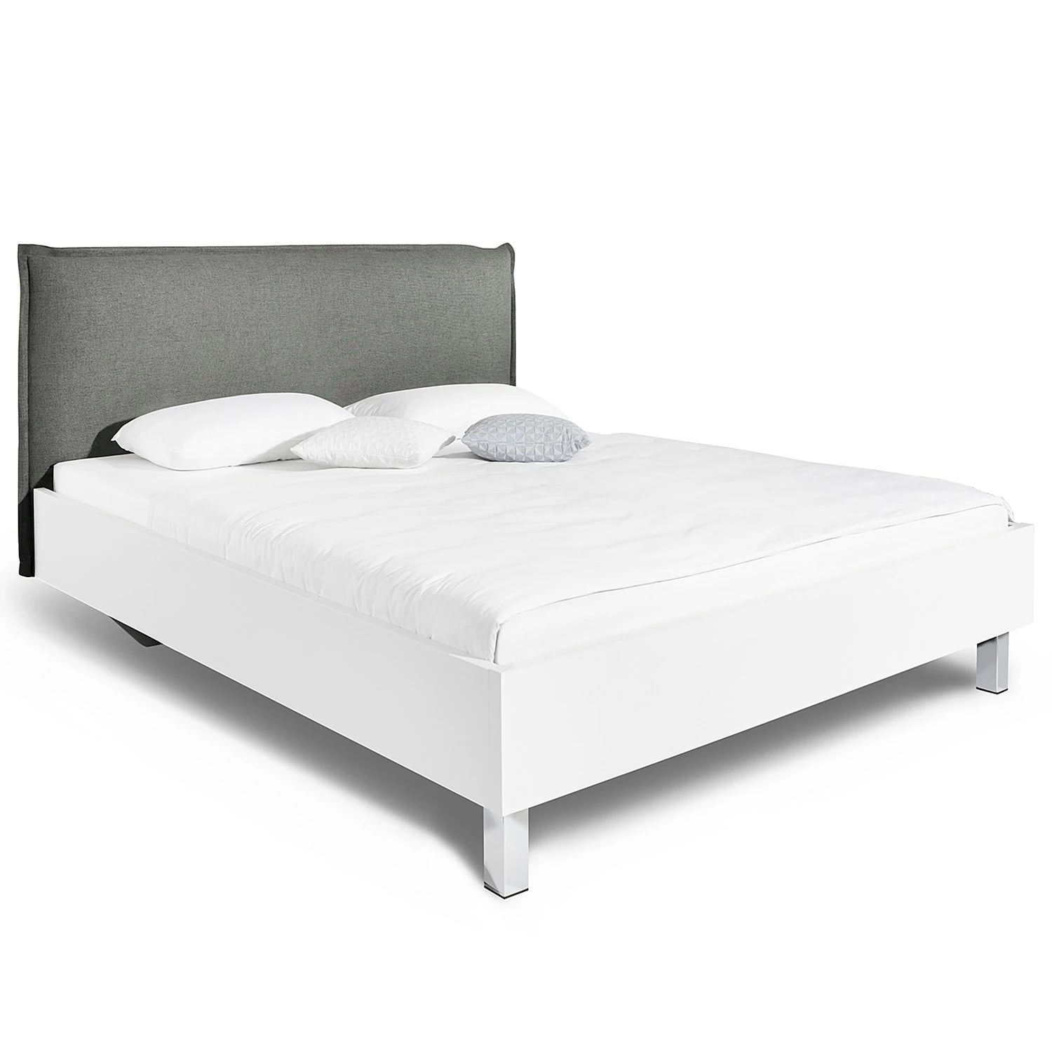 Bett SKØP II - Dunkelgrau / Weiß - 160 x 200cm – Bild 4