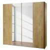 Wiemann Schwebetürenschrank Innsbruck - Erle, teilmassiv - Höhe: 197 cm - Breite: 200 cm