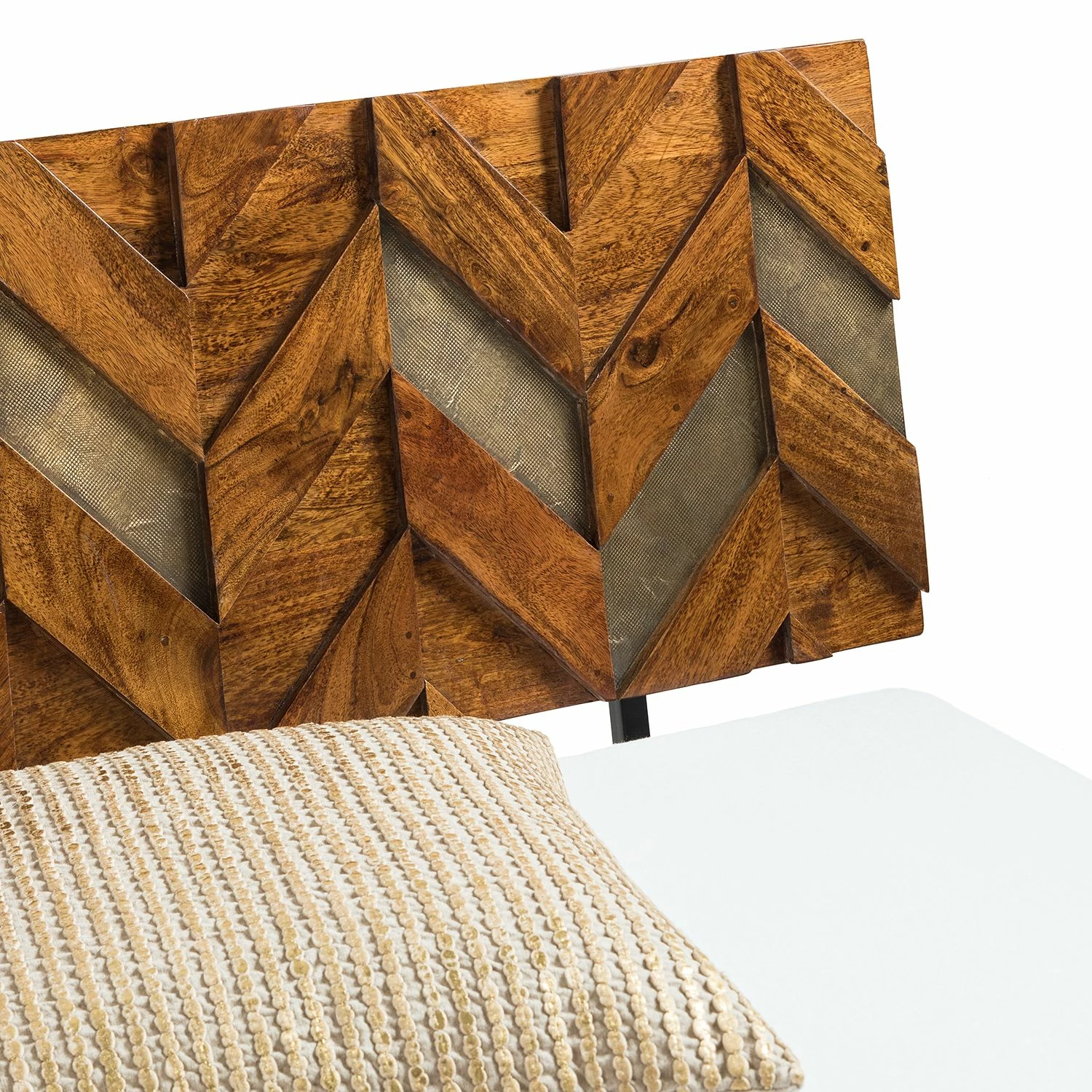 Ars manufacti Massivholzbett Yao - Akazie massiv / Metall - Akazie / Gold – Bild 10