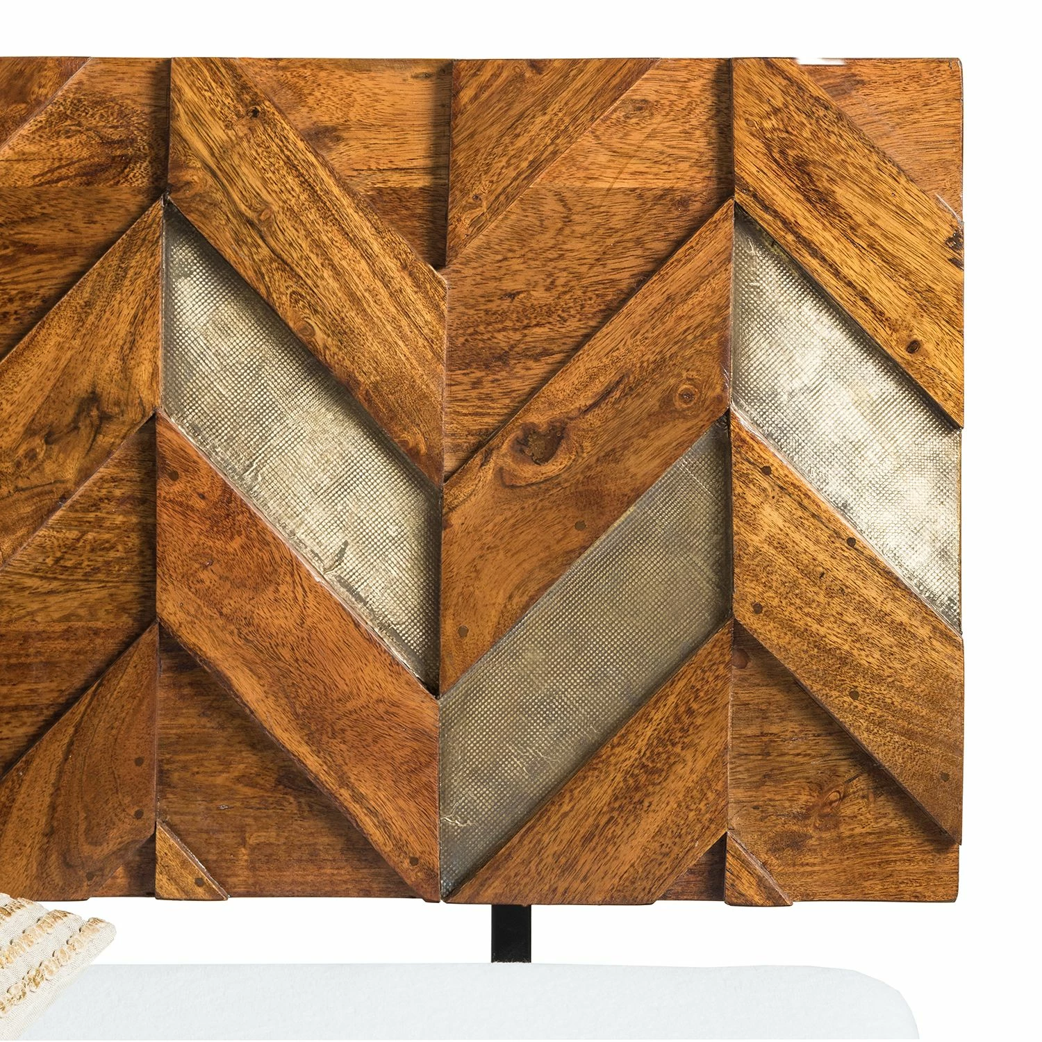 Ars manufacti Massivholzbett Yao - Akazie massiv / Metall - Akazie / Gold – Bild 11