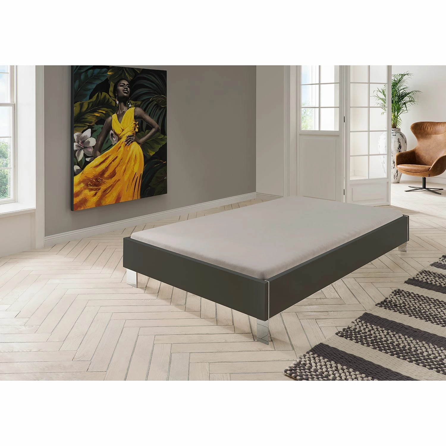 Wimex Bettgestell Level - Graphit - 100 x 200cm – Bild 3