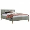 Meise.möbel Polsterbett Malin - Webstoff - Lichtgrau - 140 x 200cm