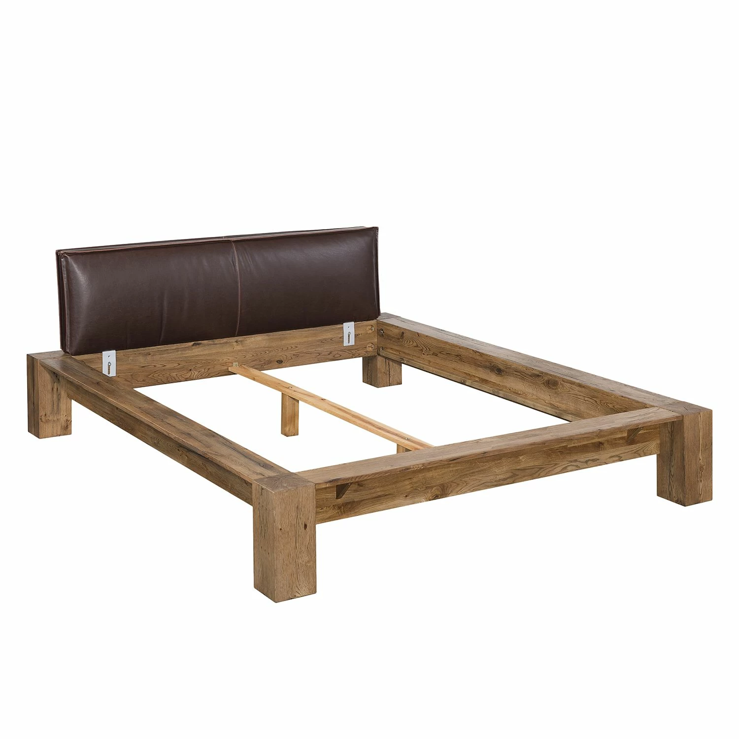 Neue Modular Massivholzbett Morton I - Sumpfeiche, massiv - 140 x 200cm – Bild 3