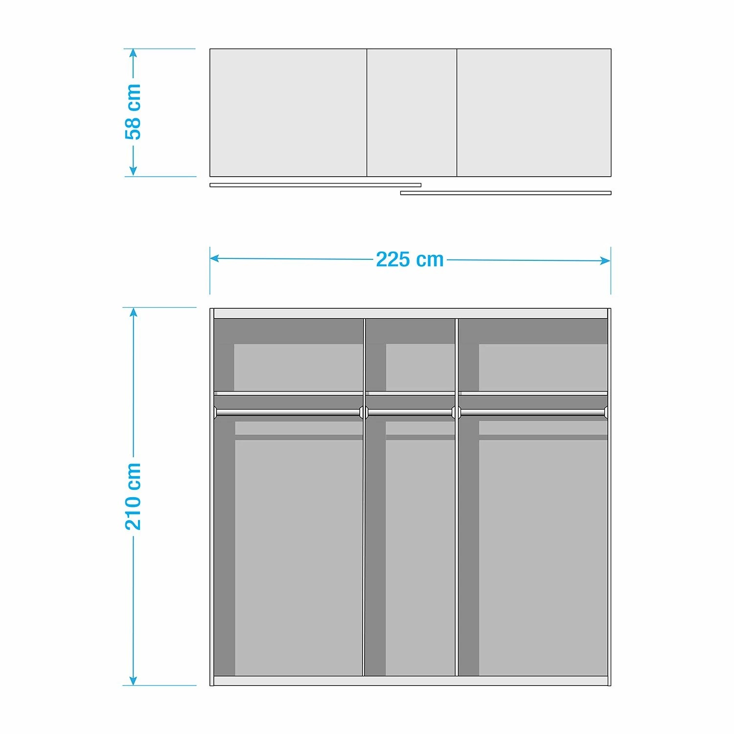 Wimex Drehtürenschrank Stockholm – Bild 6