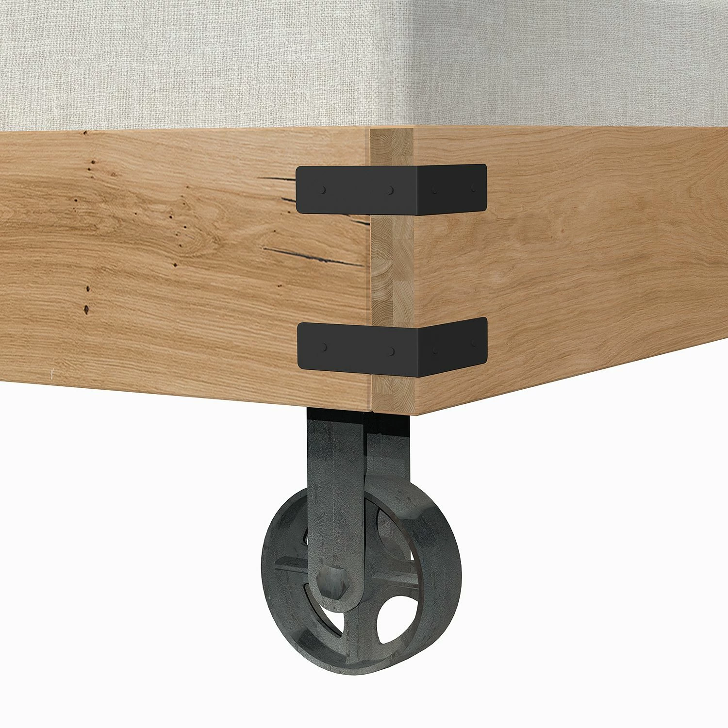 Naturoo Massivholzbett Morogoro I - Wildeiche, geölt - 160 x 200cm – Bild 8