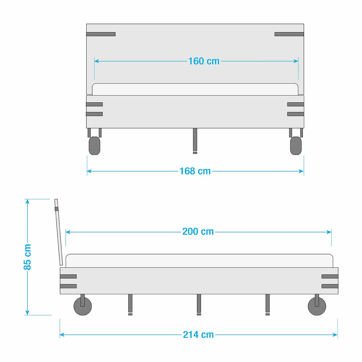 Naturoo Massivholzbett Morogoro I - Wildeiche, geölt - 160 x 200cm – Bild 11