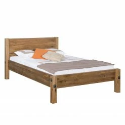 Neue Modular Massivholzbett Porto Alegre I - Sumpfeiche massiv, geölt - 140 x 200cm