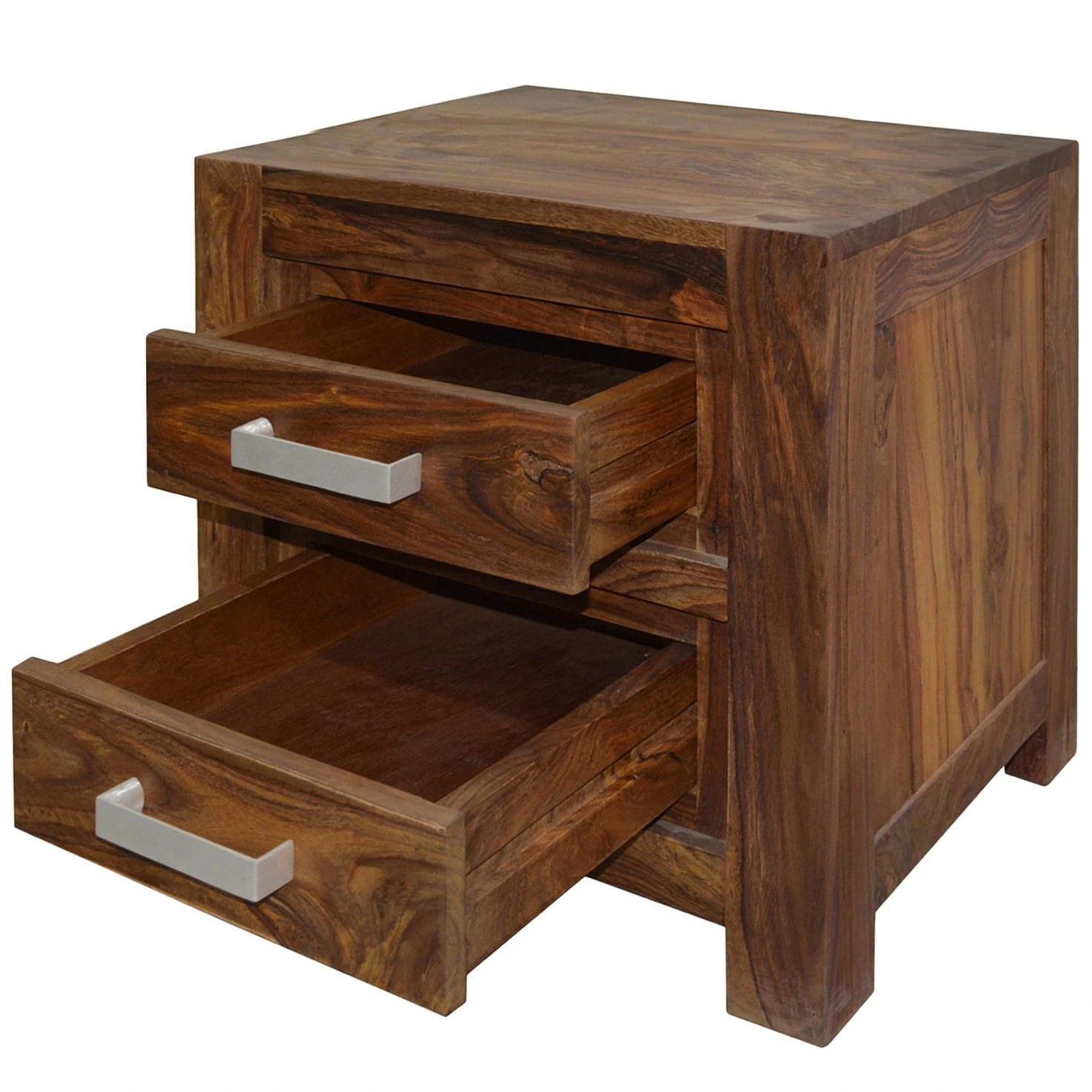 Ars Natura Nachttisch Ohio - Sheesam massiv – Bild 6