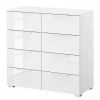 Kommode SKØP x8 - Hochglanz Weiß / Alpinweiß - Korpusfarbe