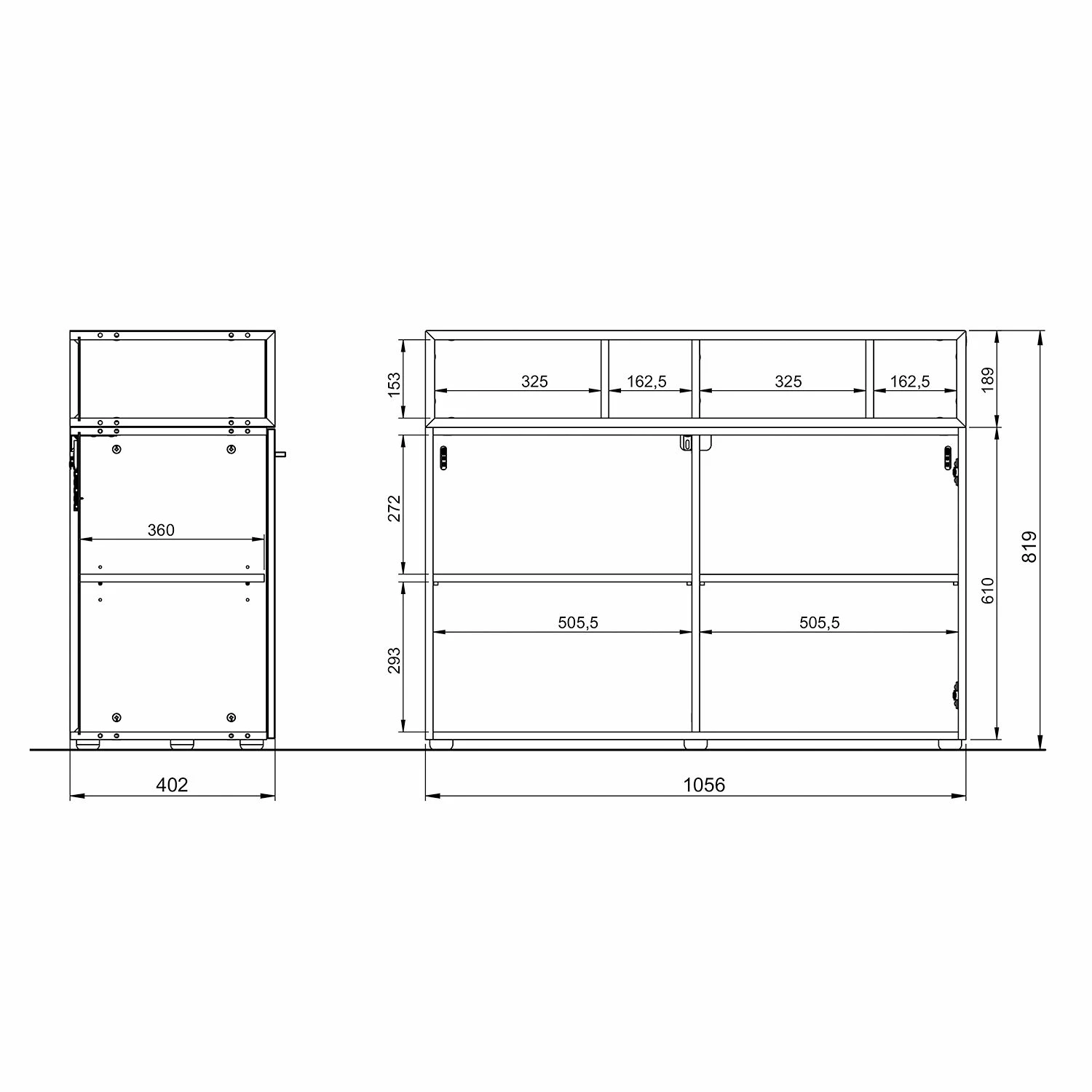 Germania Kommode Coruna - Weiß / Eiche Grandson Dekor – Bild 8